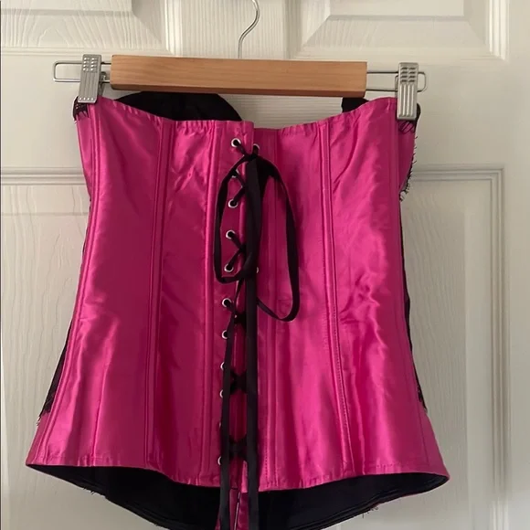 ADORE ME MAHOGANY LACE CORSET Size Medium Mean Girls - Picture 4 of 8